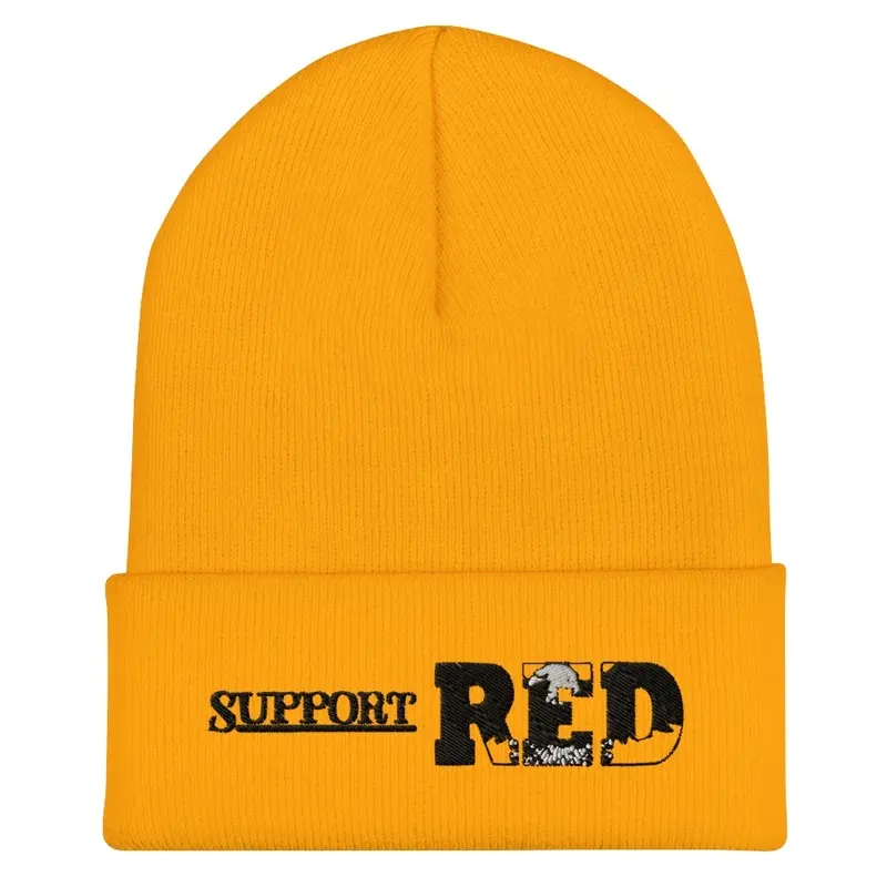 Support Red Casual Beanie